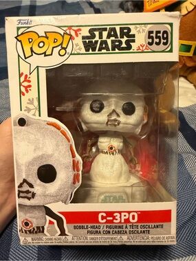 Funko Pop! Star Wars C-3PO Holiday Edition - White and Orange Accents